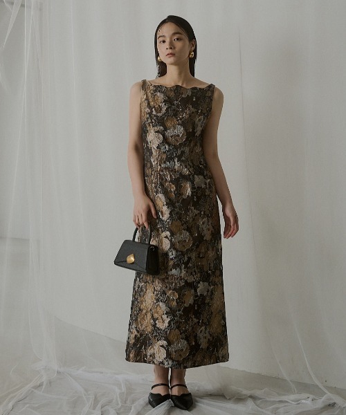 【専用】Wandering jacquard dress / LE'RURE Wandering jacquard dress（ドレス）｜LE'RURE（リルアー）の