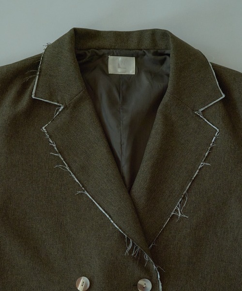 LOIN NUIT | cut off double jacket / カットオフダブル