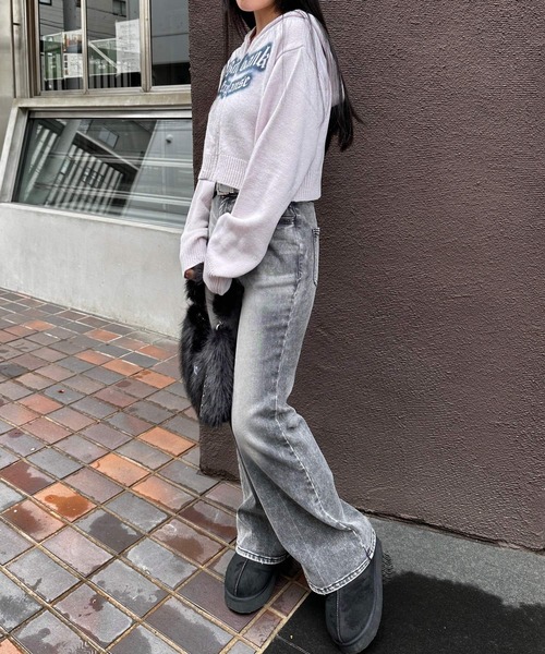 REPIPI ARMARIO | 【裏起毛】デニムフレアパンツ - Buyee, an Online