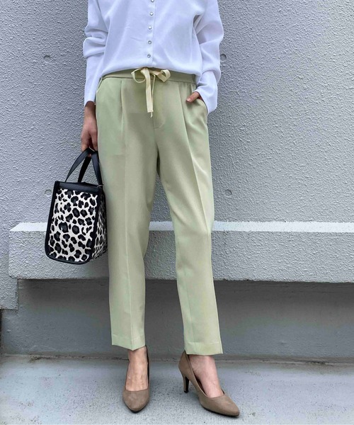 Diarium ウエストリボンテーパードパンツ Buyee Servis Onlajn Proksi Magazin V Zozotown