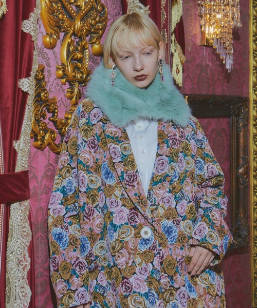 美品　特別モデル　manana suerte ゴブランチェスターコート 総柄 MANANA SUERTE | SPECIAL EDITION ゴブランチェスターコート - Buyee