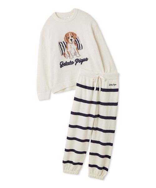 GELATO PIQUE | 【JOEL ROBUCHON】ツイードモコVネックワンピース