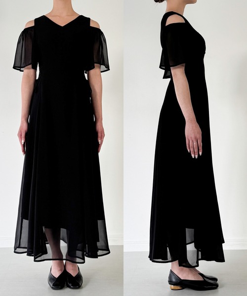 CENEA | 2wayVネックシアーコルセットワンピース - Buyee, an