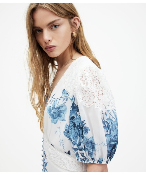 ALLSAINTS | DINAH LACE DEKORAH FLORAL MAXI DRESS | DINAH