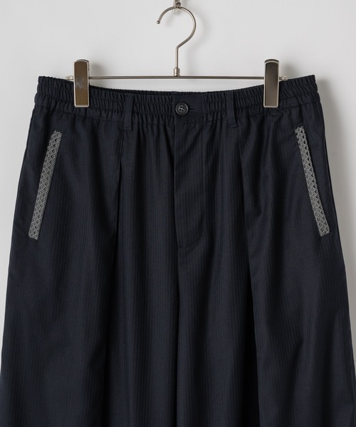 CASPER JOHN | Shadow stripe baggy slacks/シャドーストライプ