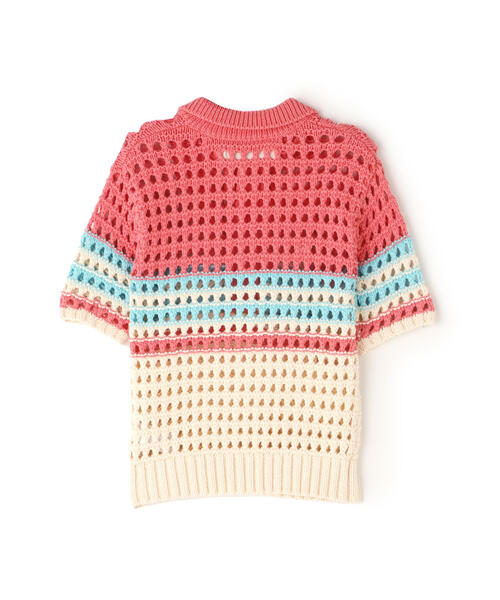 トップス voltagecontrolfilter MeshBorderKnitPolo VOLTAGE CONTROL FILTER | VOLTAGE CONTROL FILTER/ヴォルテージ