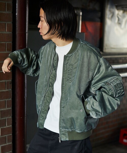 【CLEL】ヴィンテージデザインショートMA-1ブルゾン CLEL ブルゾン アウター 「CLEL」Vintage Design Short MA-1