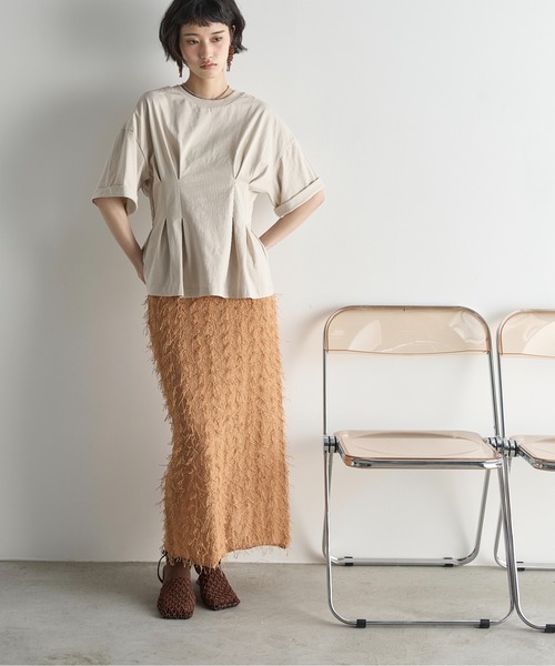 THE YON | フリンジニットナロースカート - Buyee, an Online