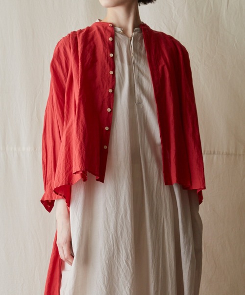 SUZUKI TAKAYUKI | stand-fall-collar coat - Buyee, an Online