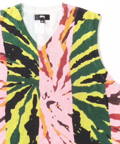 STUSSY SU24' Loose Knit Linen Vest stussy LOOSE KNIT LINEN VEST M