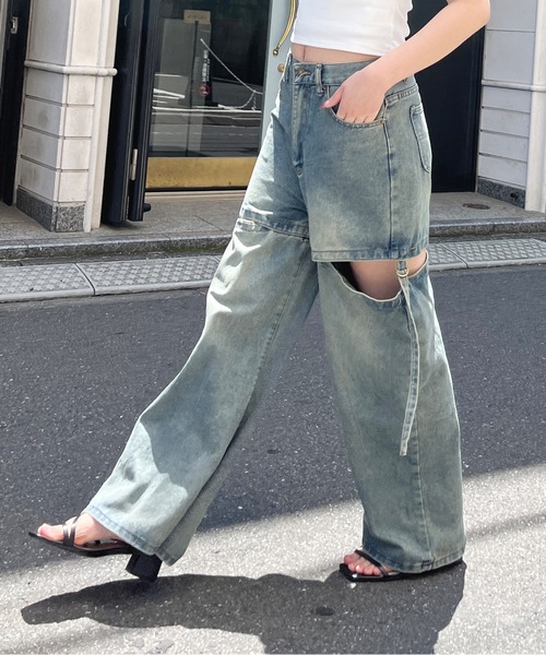 最終値下げ★新品PLUS OTO.HAハンドスモッキングデニムワンピース 20250110_otoha5625sumi_1024x10
